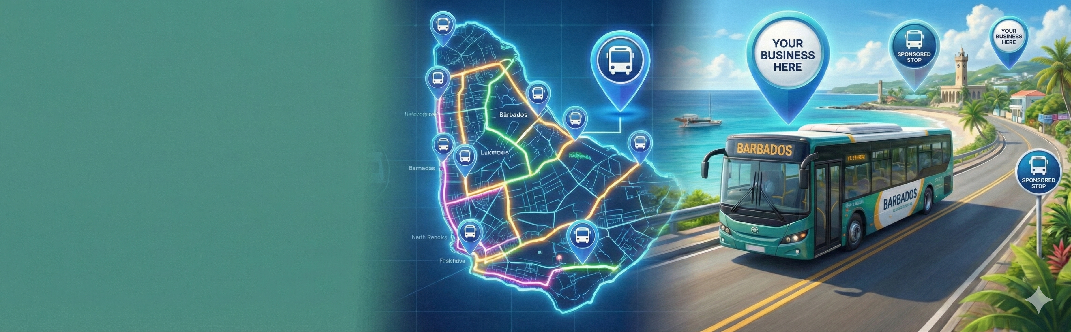 Barbados Bus Routes Advertising